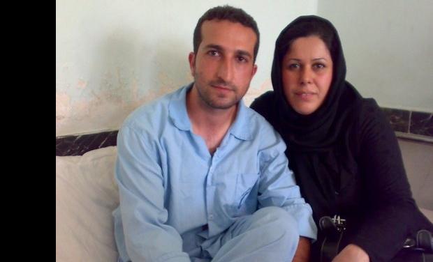 Pastor Youcef Nadarkhani with is wife Tina in Prison